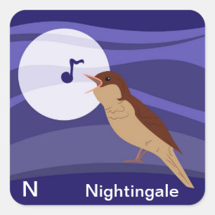 Carré N pour Sticker Nightingale