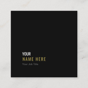 Carré Nettoyez le carte de visite moderne minimaliste de