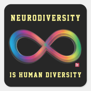 Carré Neurodiversity est un Sticker pour la diversité hu
