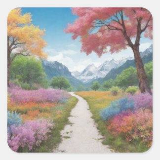 Carré Pack Sticker pour amoureux de la nature, aventure