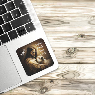 Carré Pasteur divin - Sticker Jésus