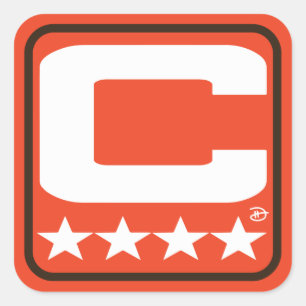 Carré Patch Champion - Sticker CLE Orange