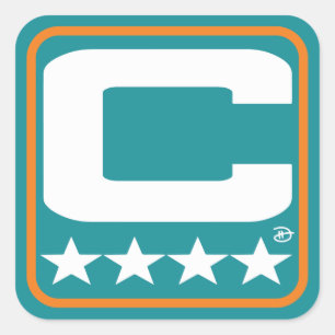 Carré Patch Champion - Sticker MIA Aqua