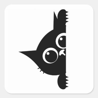 Carré Peekaboo Cat Sticker