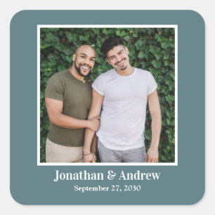 Carré Photo Sticker Mariage LGBTQ
