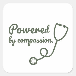 Carré Powered by Compassion Sticker