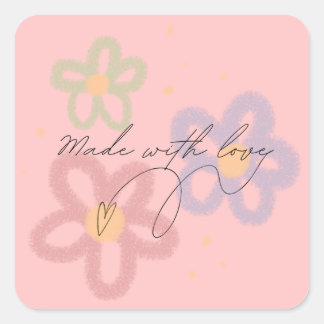 Carré Réalisé Avec Sticker Amour