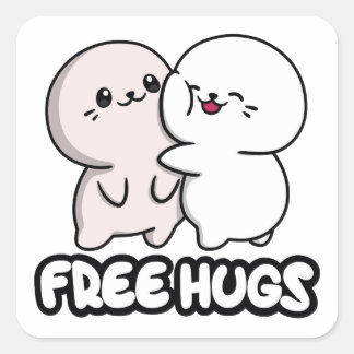 Carré Sappy GRATUIT HUGS Sticker