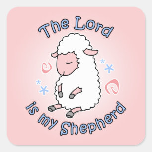 Carré Seigneur Is My Shepherd Sticker