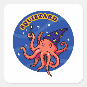 Carré Squizzard Funny Sticker à pistolet magique animal