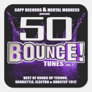 Carré Sticker 50 Bounce Tunes