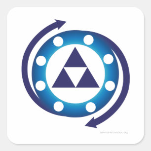 Carré Sticker à boucle double KCS