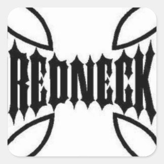 Carré Sticker à cou rouge cool 2