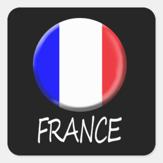 Carré Sticker à drapeau français