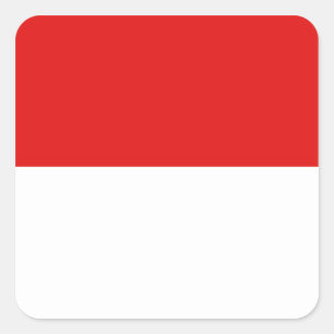 Carré Sticker à drapeau indonésien