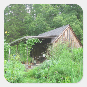 Carré Sticker à grange Vieux Herbéry