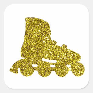 Carré Sticker à patinage intégré Gold