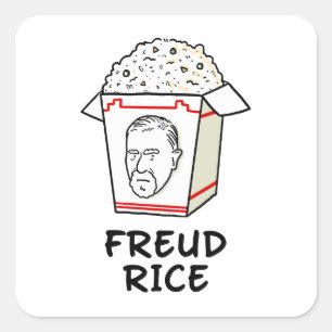 Carré Sticker à pistolet Freud Rice Philosophie