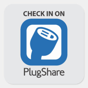 Carré Sticker "Archiver sur PlugShare"