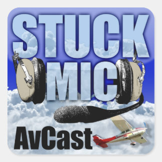 Carré Sticker AvCast Mic Stuck