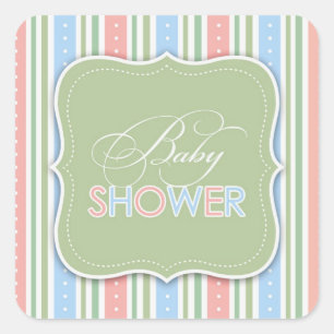 Carré Sticker baby shower