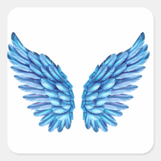 Carré Sticker Blue Wings