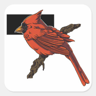 Carré Sticker cardinal