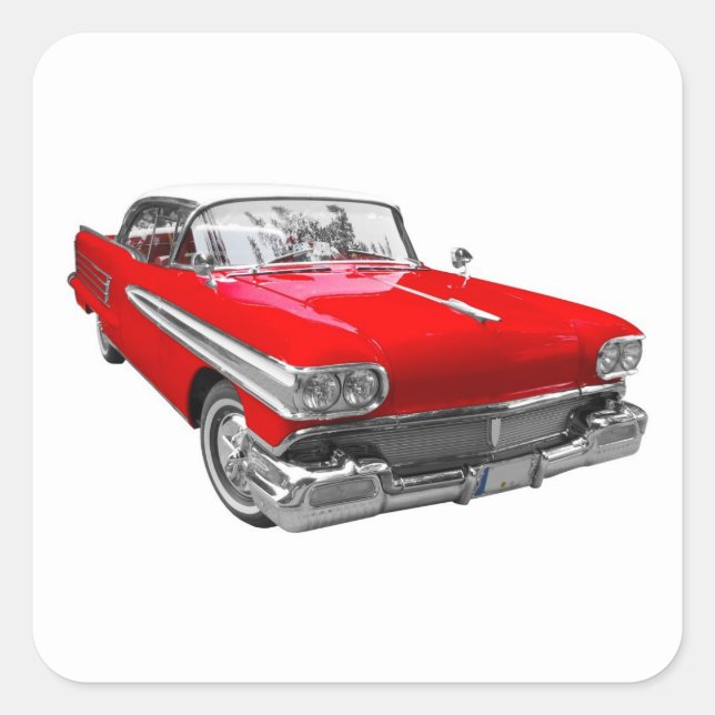 Carré Sticker Classic Old Car (Devant)