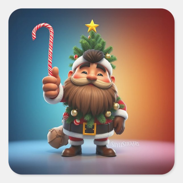 Carré Sticker classique (Devant)