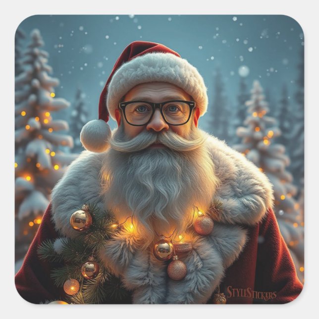 Carré Sticker classique (Devant)