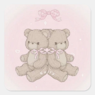 Carré sticker coqete mignon