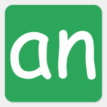 Sticker CVC Mots ‘-an’