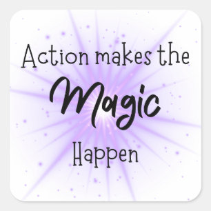 Carré Sticker d'affirmation positive