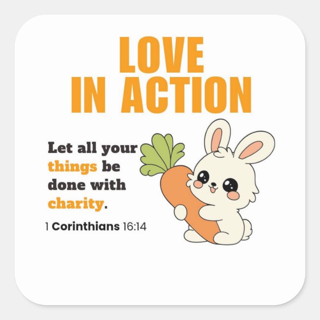 Carré Sticker d'amour (Devant)