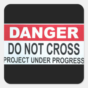 Carré Sticker Danger