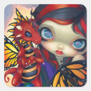Carré Sticker "Darling Dragonling III"
