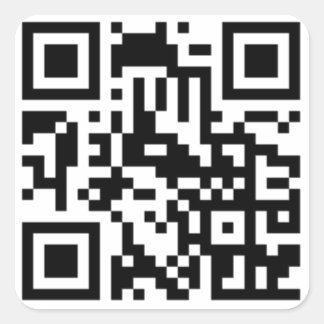 Carré Sticker de code QR
