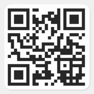 Carré Sticker de code QR