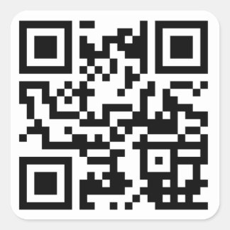 Carré Sticker de code QR