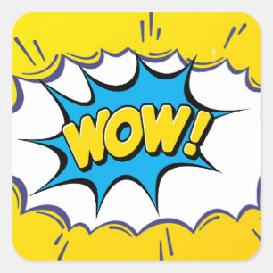 Carré Sticker de l'école Wow