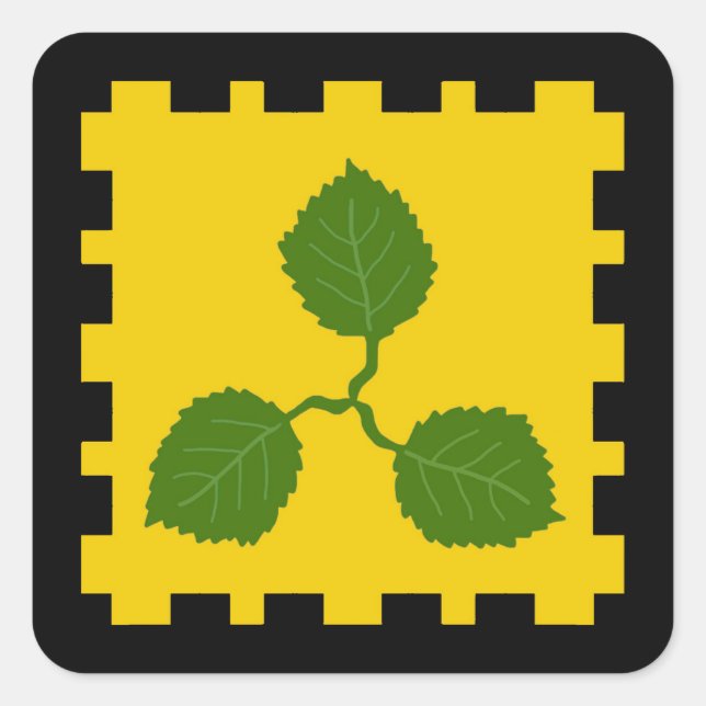 Carré Sticker de l'insigne de la populace SCA Caerthe (Devant)