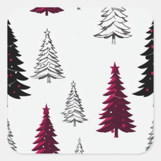 Carré Sticker de Noël