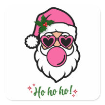Sticker de Noël Père Noël Joyeux