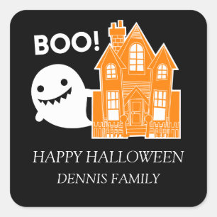 Carré Sticker d'Halloween mignon