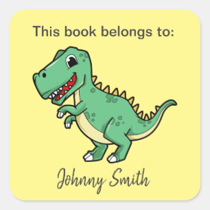 Carré Sticker Dinosaur Design