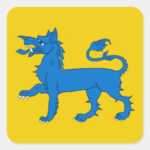 Carré Sticker d'insigne de populace SCA East Kingdom