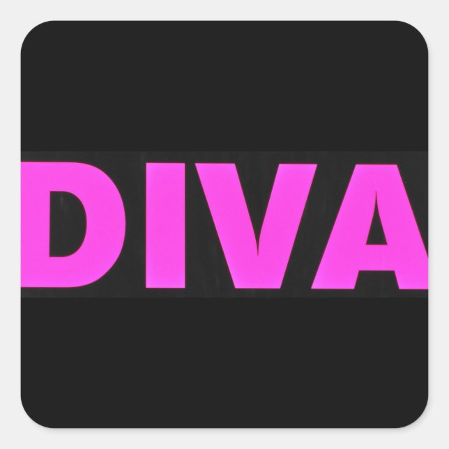 Carré Sticker Diva (Devant)