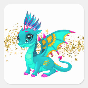 Carré Sticker Dragon