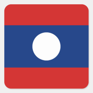 Carré Sticker Drapeau Laos