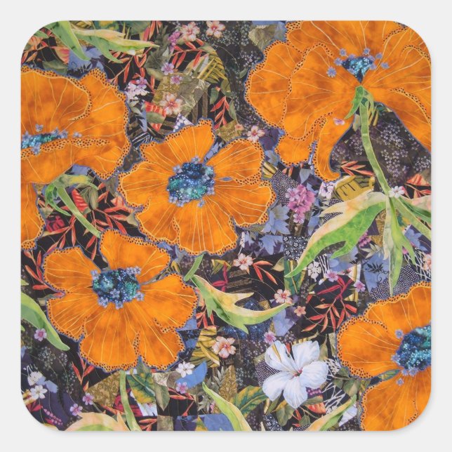 Carré Sticker du jardin de la déesse (Devant)